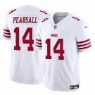 Men's San Francisco 49ers #14 Ricky Pearsall White 2024 Draft F.U.S.E. Vapor Untouchable Limited Football Stitched Jersey