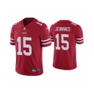 Men's San Francisco 49ers #15 Jauan Jennings 2021 Red Vapor Untouchable Limited Stitched Jersey