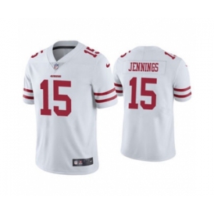 Men's San Francisco 49ers #15 Jauan Jennings 2021 White Vapor Untouchable Limited Stitched Jersey