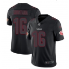 Men's San Francisco 49ers #16 Joe Montana Black Impact Limited Stitched Jersey