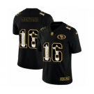 Men's San Francisco 49ers #16 Joe Montana Black Jesus Faith Limited Football Jersey