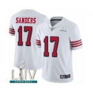 Men's San Francisco 49ers #17 Emmanuel Sanders Limited White Rush Vapor Untouchable Super Bowl LIV Bound Football Jersey