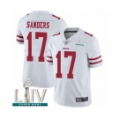 Men's San Francisco 49ers #17 Emmanuel Sanders White Vapor Untouchable Limited Player Super Bowl LIV Bound Football Jersey