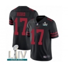 Men's San Francisco 49ers #17 Jalen Hurd Black Alternate Vapor Untouchable Limited Player Super Bowl LIV Bound Football Jersey