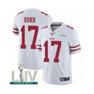 Men's San Francisco 49ers #17 Jalen Hurd White Vapor Untouchable Limited Player Super Bowl LIV Bound Football Jersey