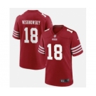 Men's San Francisco 49ers #18 Mitch Wishnowsky 2022 Red Vapor Untouchable Stitched Football Jersey