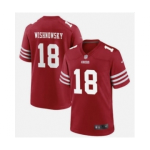 Men's San Francisco 49ers #18 Mitch Wishnowsky 2022 Red Vapor Untouchable Stitched Football Jersey