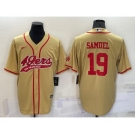 Men's San Francisco 49ers #19 Deebo Samuel Gold Stitched Cool Base Nike Baseball Jersey