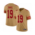 Men's San Francisco 49ers #19 Deebo Samuel Limited Gold Inverted Legend Football Jersey