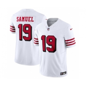 Men's San Francisco 49ers #19 Deebo Samuel New White 2023 F.U.S.E. Vapor Untouchable Limited Stitched Football Jersey