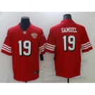 Men's San Francisco 49ers #19 Deebo Samuel Nike Scarlet 75th Anniversary Alternate Vapor Limited Jersey