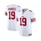 Men's San Francisco 49ers #19 Deebo Samuel White 2023 F.U.S.E. Vapor Untouchable Limited Stitched Football Jersey