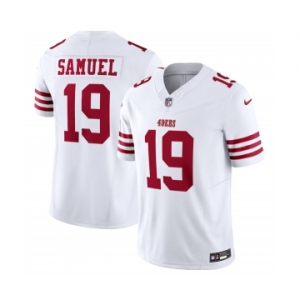 Men's San Francisco 49ers #19 Deebo Samuel White 2023 F.U.S.E. Vapor Untouchable Limited Stitched Football Jersey
