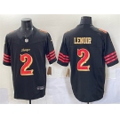Men's San Francisco 49ers #2 Deommodore Lenoir Black 2025 F.U.S.E. “Rivalries” Vapor Limited Stitched Football Jersey