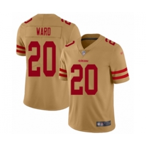 Men's San Francisco 49ers #20 Jimmie Ward Limited Gold Inverted Legend Football Jersey