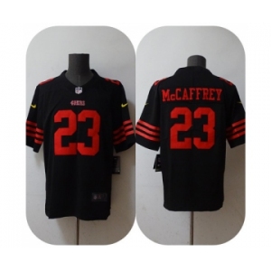 Men's San Francisco 49ers #23 Christian McCaffrey 2022 Black Vapor Untouchable Stitched Jersey