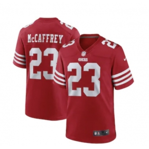 Men's San Francisco 49ers #23 Christian McCaffrey 2022 Red Vapor Untouchable Stitched Football Jersey