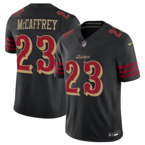 Men's San Francisco 49ers #23 Christian McCaffrey Black 2025 F.U.S.E. “Rivalries” Vapor Limited Football Stitched Jersey