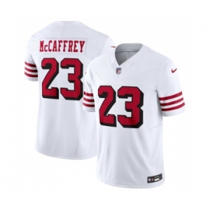Men's San Francisco 49ers #23 Christian McCaffrey New White 2023 F.U.S.E. Vapor Untouchable Limited Stitched Football Jersey