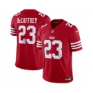 Men's San Francisco 49ers #23 Christian McCaffrey Red 2023 F.U.S.E. Vapor Untouchable Limited Stitched Football Jersey