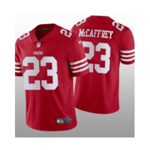 Men's San Francisco 49ers #23 Christian McCaffrey Red Vapor Untouchable Stitched Jersey