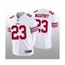 Men's San Francisco 49ers #23 Christian McCaffrey White Vapor Untouchable Stitched Jersey