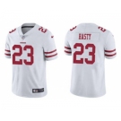 Men's San Francisco 49ers #23 JaMycal Hasty 2021 White Vapor Untouchable Limited Stitched Jersey