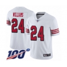 Men's San Francisco 49ers #24 K'Waun Williams Limited White Rush Vapor Untouchable 100th Season Football Jersey