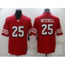 Men's San Francisco 49ers #25 Elijah Mitchell Red Scarlet Player Limited Jersey