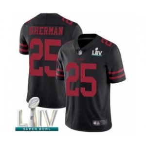 Men's San Francisco 49ers #25 Richard Sherman Black Alternate Vapor Untouchable Limited Player Super Bowl LIV Bound Football Jersey