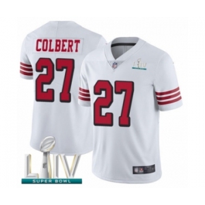 Men's San Francisco 49ers #27 Adrian Colbert Limited White Rush Vapor Untouchable Super Bowl LIV Bound Football Jersey