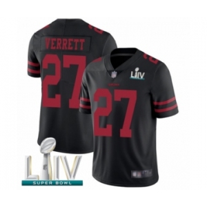 Men's San Francisco 49ers #27 Jason Verrett Black Alternate Vapor Untouchable Limited Player Super Bowl LIV Bound Football Jersey