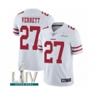 Men's San Francisco 49ers #27 Jason Verrett White Vapor Untouchable Limited Player Super Bowl LIV Bound Football Jersey