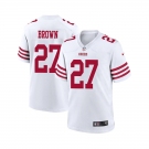 Men's San Francisco 49ers #27 Ji'Ayir Brown White Game Football Stitched Jersey