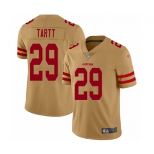 Men's San Francisco 49ers #29 Jaquiski Tartt Limited Gold Inverted Legend Football Jersey