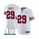 Men's San Francisco 49ers #29 Jaquiski Tartt Limited White Rush Vapor Untouchable Super Bowl LIV Bound Football Jersey