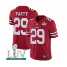 Men's San Francisco 49ers #29 Jaquiski Tartt Red Team Color Vapor Untouchable Limited Player Super Bowl LIV Bound Football Jersey