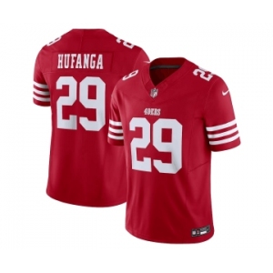 Men's San Francisco 49ers #29 Talanoa Hufanga Red 2023 F.U.S.E. Vapor Untouchable Limited Stitched Football Jersey