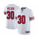 Men's San Francisco 49ers #30 Jeff Wilson Limited White Rush Vapor Untouchable Football Jersey