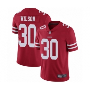 Men's San Francisco 49ers #30 Jeff Wilson Red Team Color Vapor Untouchable Limited Player Football Jersey