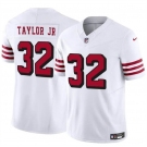 Men's San Francisco 49ers #32 Patrick Taylor Jr New White 2024 F.U.S.E. Vapor Untouchable Limited Stitched Football Jersey