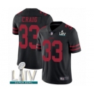 Men's San Francisco 49ers #33 Roger Craig Black Alternate Vapor Untouchable Limited Player Super Bowl LIV Bound Football Jersey