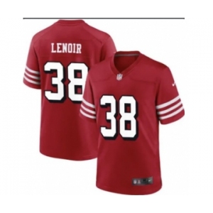 Men's San Francisco 49ers #38 Deommodore Lenoir Red Vapor Untouchable Limited Stitched Football Jersey