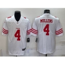 Men's San Francisco 49ers #4 Nick Mullens 2022 New White Vapor Untouchable Stitched Jersey