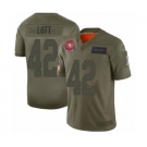 Men's San Francisco 49ers #42 Ronnie Lott Limited Camo 2019 Salute to Service Football Jersey