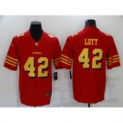 Men's San Francisco 49ers #42 Ronnie Lott Red Gold Untouchable Limited Jersey