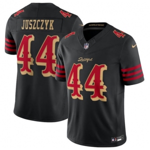 Men's San Francisco 49ers #44 Kyle Juszczyk Black 2025 F.U.S.E. “Rivalries” Vapor Limited Football Stitched Jersey