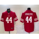 Men's San Francisco 49ers #44 Kyle Juszczyk Red Vapor Stitched Nike Limited Jersey