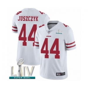 Men's San Francisco 49ers #44 Kyle Juszczyk White Vapor Untouchable Limited Player Super Bowl LIV Bound Football Jersey