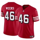 Men's San Francisco 49ers #46 Jon Weeks New Red 2025 F.U.S.E. Vapor Untouchable Limited Football Stitched Jersey